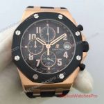 Audemars Piguet Royal Oak Offshore Replica Watches - Black Rubber Strap